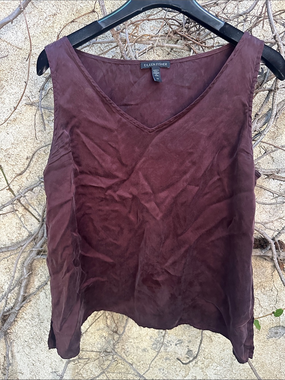 Eileen Fisher 100% Silk Tank Top